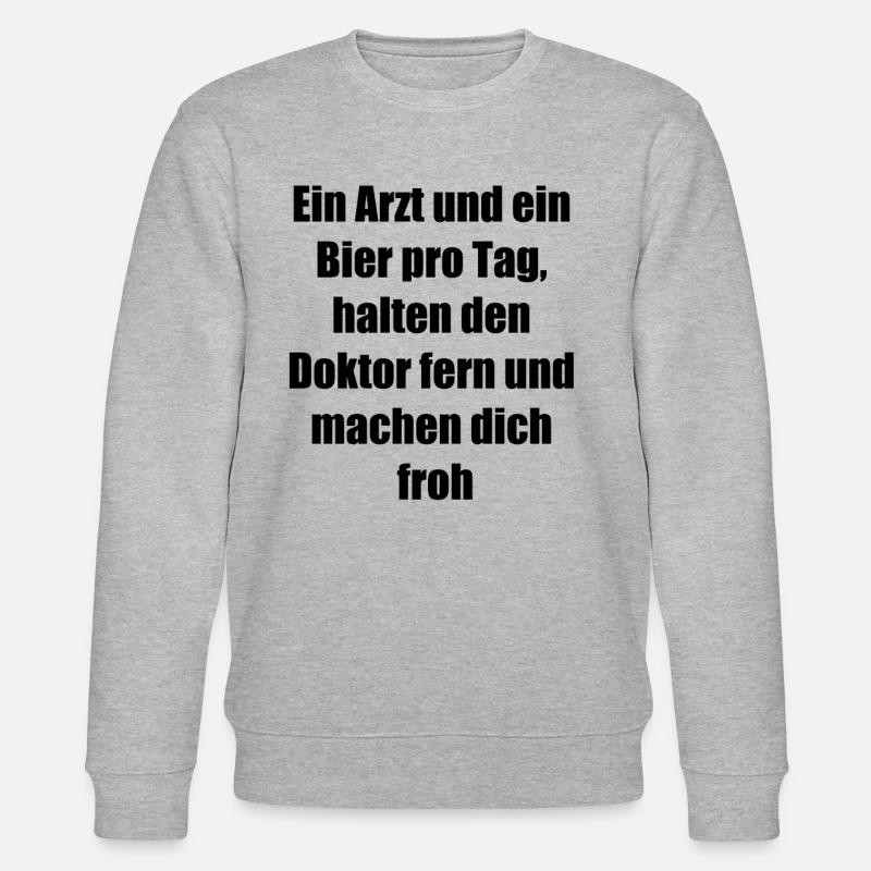 Doktor Fern Geschenk - Stanley/Stella Unisex Bio-Sweatshirt CHANGER  - Grau meliert
