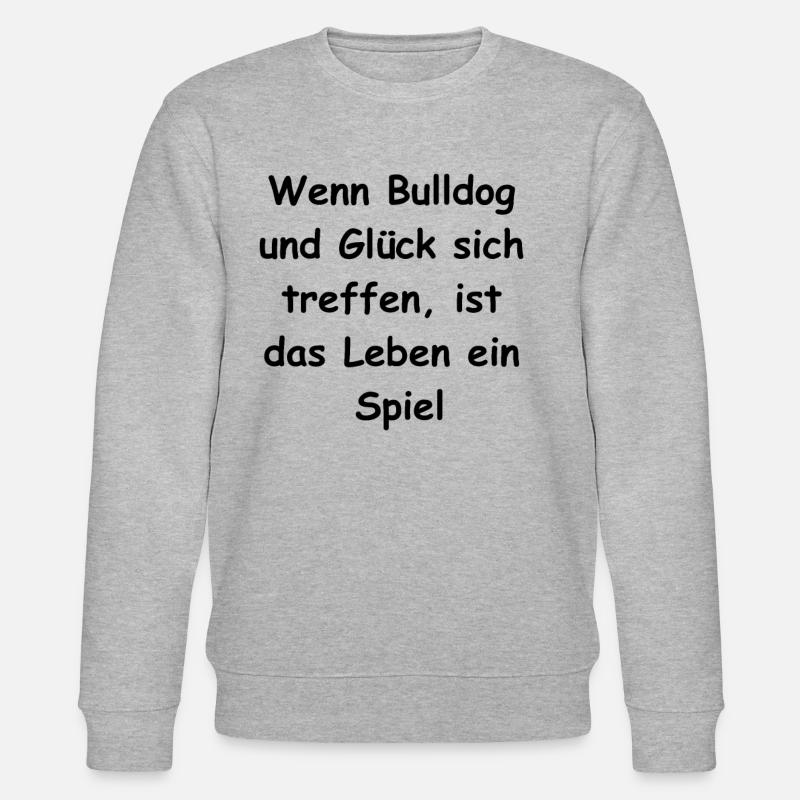 Glücksbulle Geschenk - Stanley/Stella Unisex Bio-Sweatshirt CHANGER  - Grau meliert