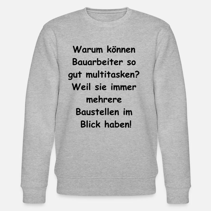 Multitasking Gift - Stanley/Stella CHANGER Unisex Organic Sweatshirt - heather grey