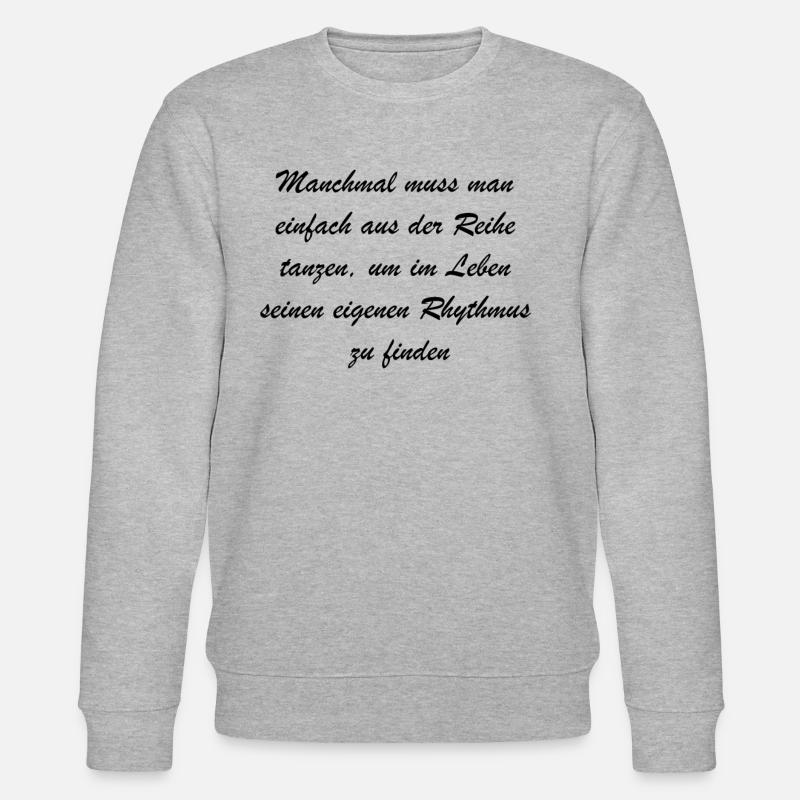Personalized Dance Gift - Stanley/Stella CHANGER Unisex Organic Sweatshirt - heather grey