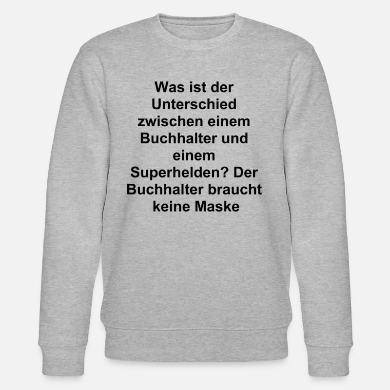 Cadeau de héros comptable - Sweat bio CHANGER Stanley/Stella Unisexe - gris chiné