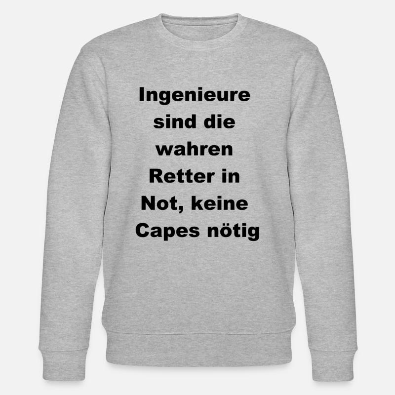 Gift for Engineers - Stanley/Stella CHANGER Unisex Organic Sweatshirt - heather grey