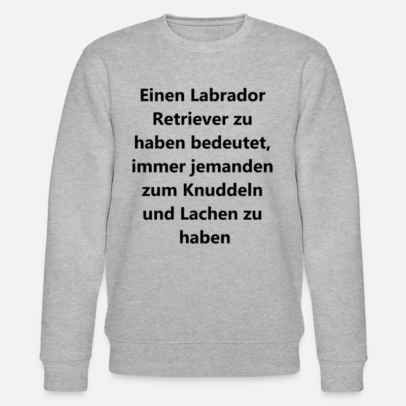 Geschenkidee Labrador - Stanley/Stella Unisex Bio-Sweatshirt CHANGER  - Grau meliert