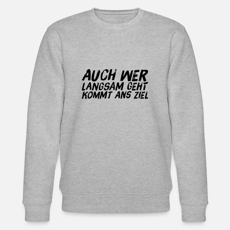 nimm dir Zeit - Stanley/Stella Unisex Bio-Sweatshirt CHANGER  - Grau meliert