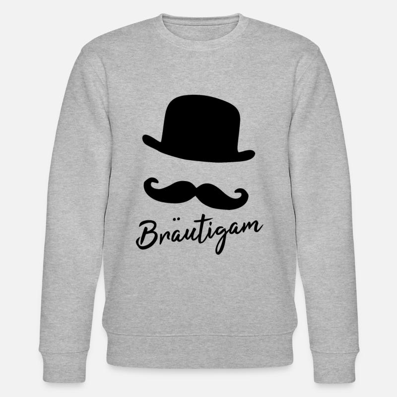 Team Bräutigam-Bräutigam - Stanley/Stella Unisex Bio-Sweatshirt CHANGER  - Grau meliert