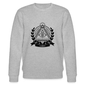 Illuminati - Stanley/Stella Unisex Bio-Sweatshirt CHANGER  - Grau meliert - Vorne - Nik (191cm) & Marisol (170cm)