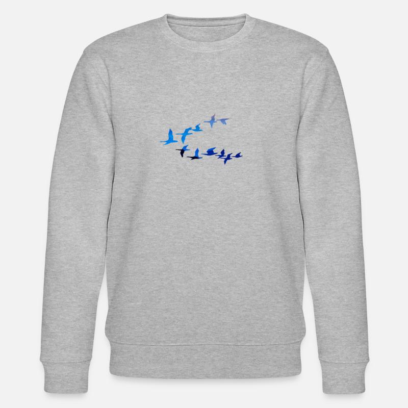 oiseaux - Sweat bio CHANGER Stanley/Stella Unisexe - gris chiné