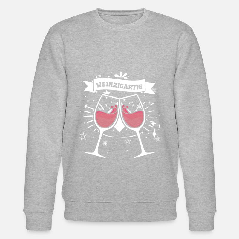 Weinzigartig - Stanley/Stella Unisex Bio-Sweatshirt CHANGER  - Grau meliert