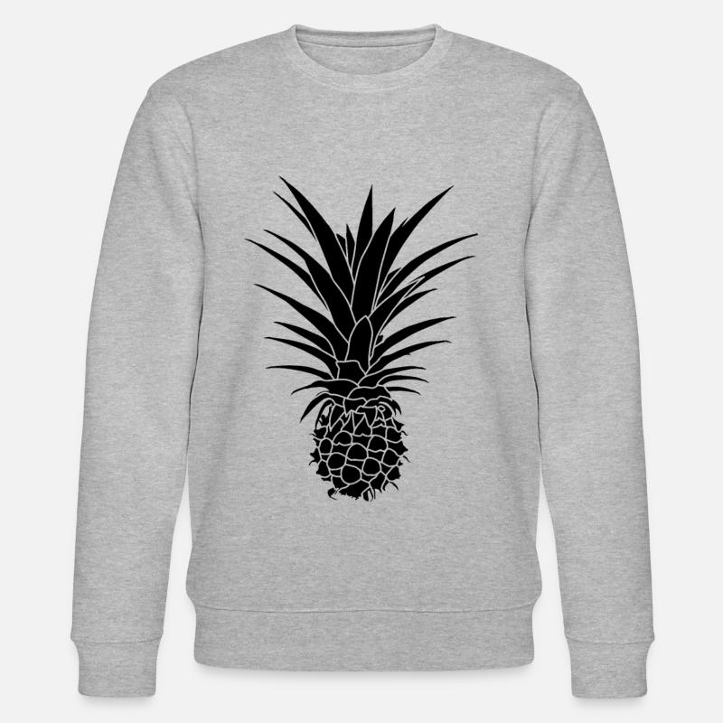 Cadeau graphique Ananas - Sweat bio CHANGER Stanley/Stella Unisexe - gris chiné