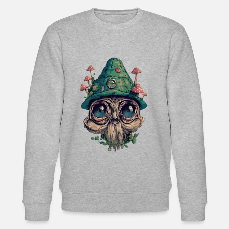 Trippy Goblin - Stanley/Stella Unisex Bio-Sweatshirt CHANGER  - Grau meliert