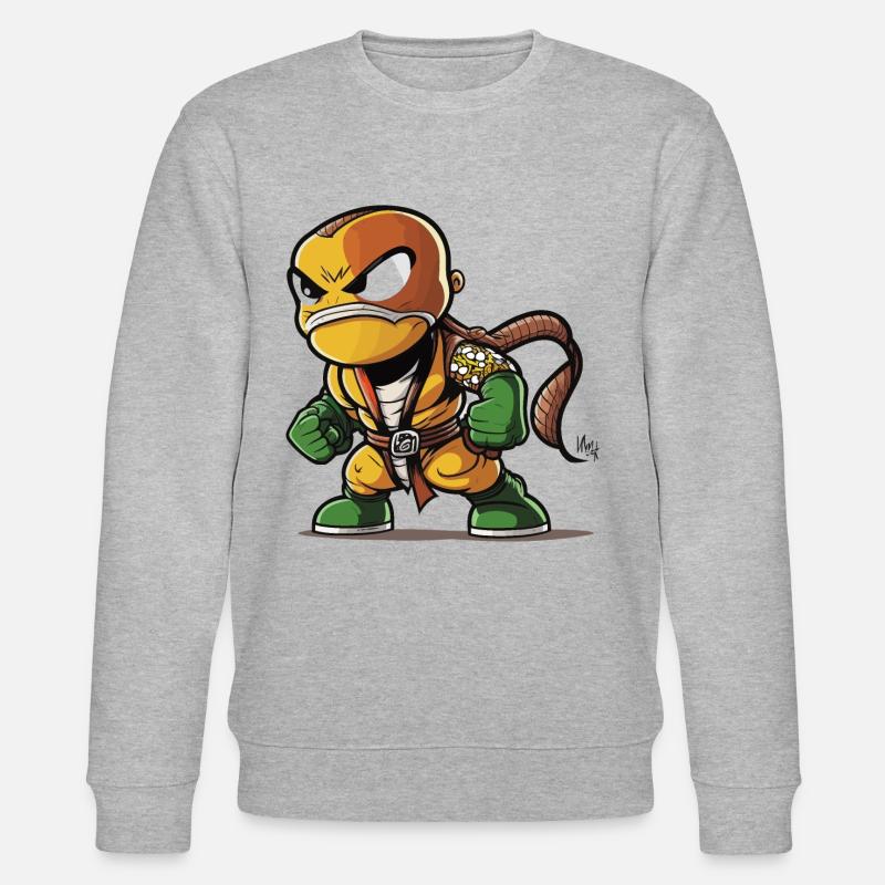 Schlängelnder Retter - Stanley/Stella Unisex Bio-Sweatshirt CHANGER  - Grau meliert