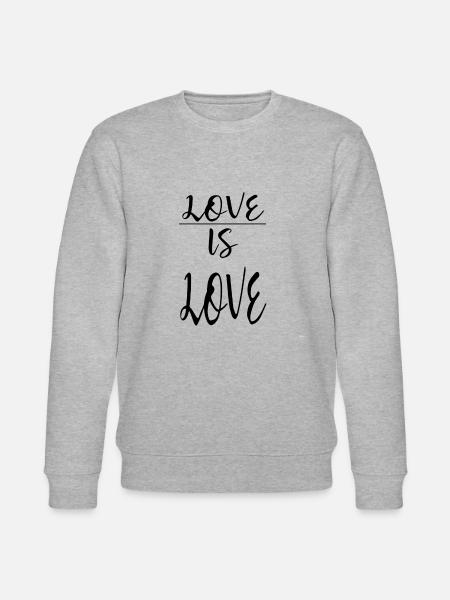 Liebe Partnerschaft - Stanley/Stella Unisex Bio-Sweatshirt CHANGER  - Grau meliert