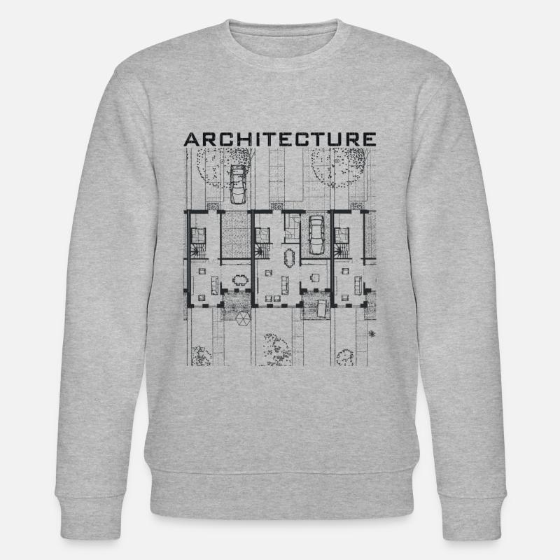 Architektur - Stanley/Stella Unisex Bio-Sweatshirt CHANGER  - Grau meliert