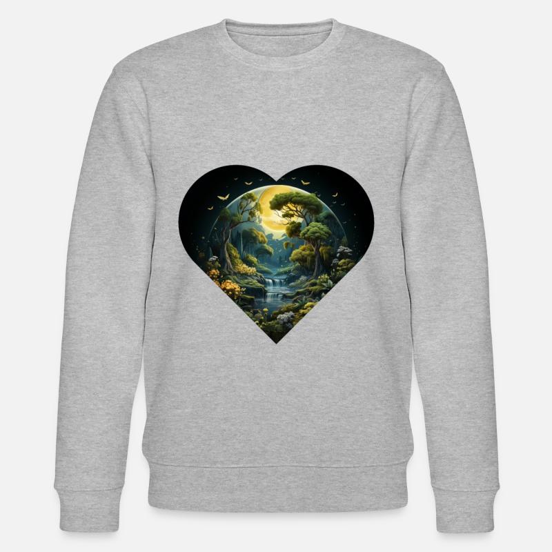Love Mother Earth - Stanley/Stella Unisex Bio-Sweatshirt CHANGER  - Grau meliert