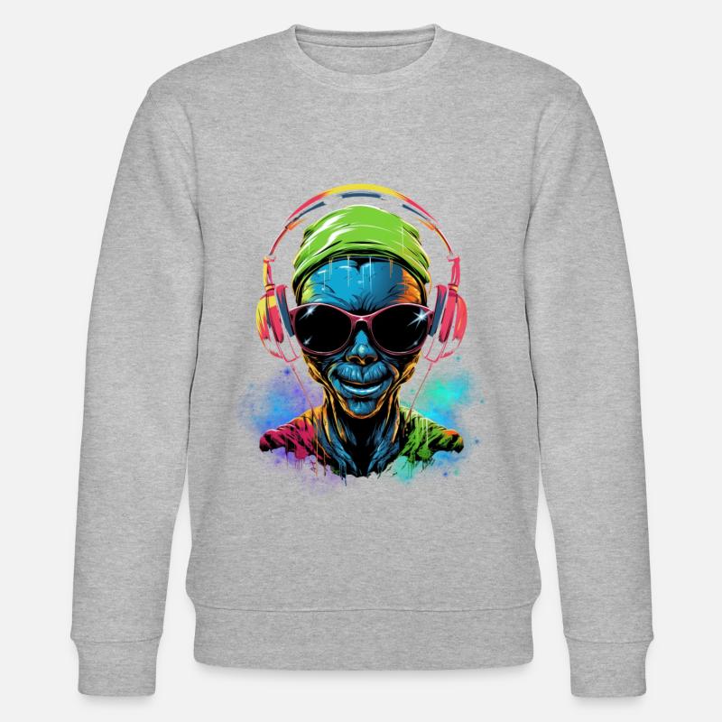 Rave extraterrestre - Sweat bio CHANGER Stanley/Stella Unisexe - gris chiné