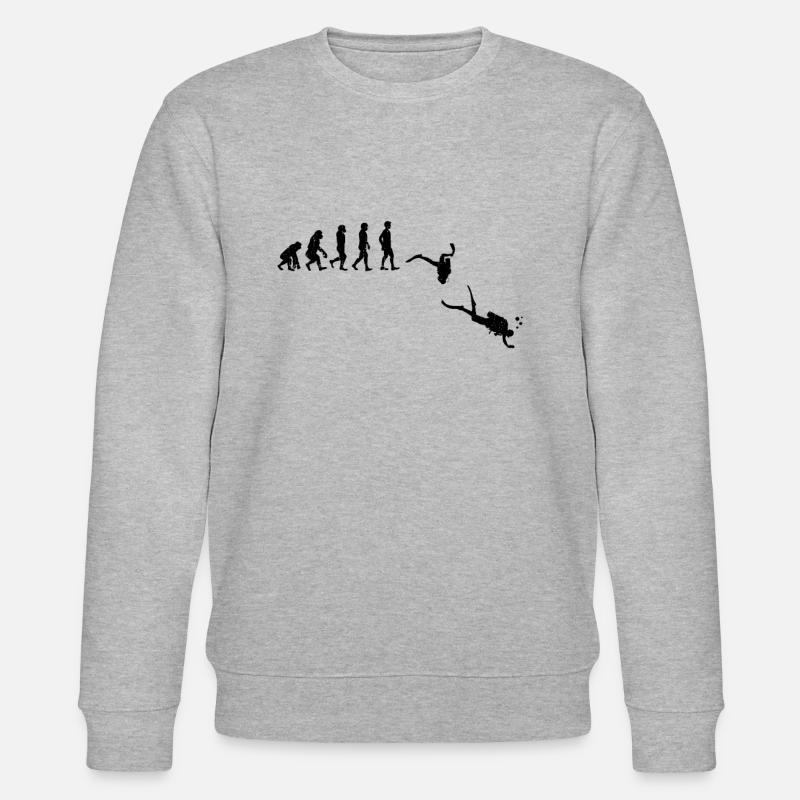 Evolution divers - Stanley/Stella CHANGER Unisex Organic Sweatshirt - heather grey