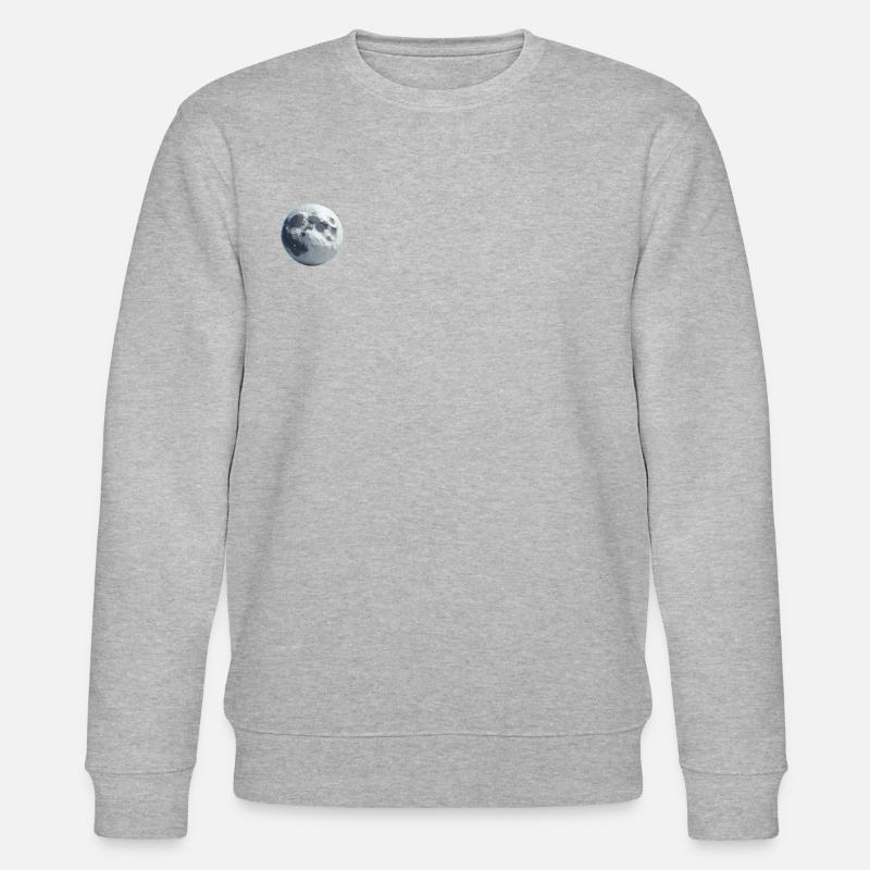Mond Polygon - Stanley/Stella Unisex Bio-Sweatshirt CHANGER - Grau meliert
