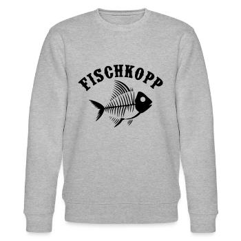 Norddeutschland - Fischkopp - Stanley/Stella Unisex Bio-Sweatshirt CHANGER  - Grau meliert - Vorne - Nik (191cm) & Marisol (170cm)