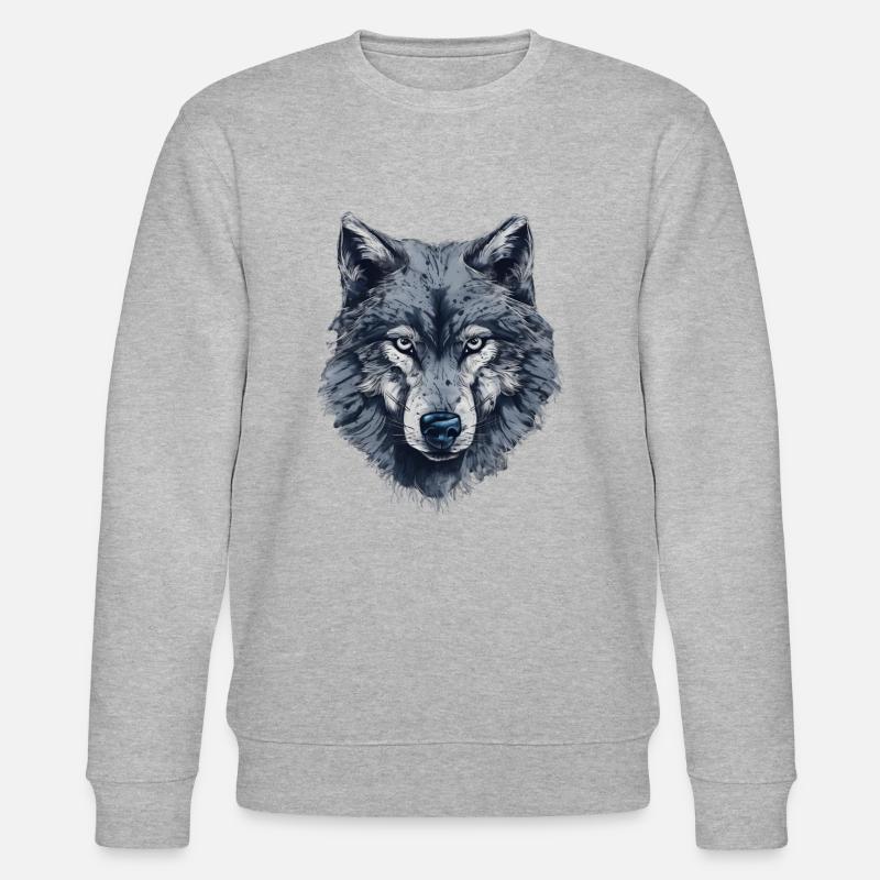 Wolf as forest buddy - Stanley/Stella CHANGER Unisex Organic Sweatshirt - undefined