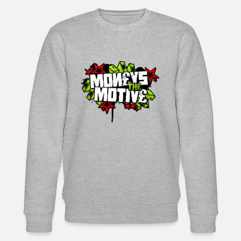 Geld Das Motiv - Stanley/Stella Unisex Bio-Sweatshirt CHANGER  - Grau meliert