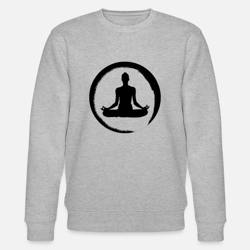 Zen Circle Buddhismus - Stanley/Stella Unisex Bio-Sweatshirt CHANGER  - Grau meliert