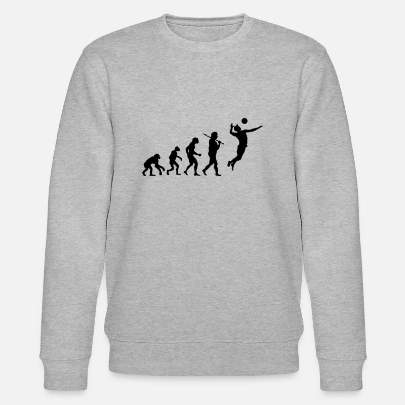 Evolution Volleyball - Stanley/Stella Unisex Bio-Sweatshirt CHANGER  - Grau meliert