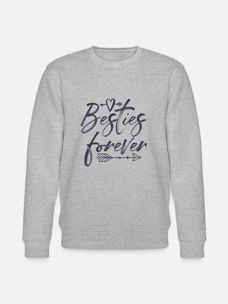 Besties forever - Stanley/Stella CHANGER Unisex Organic Sweatshirt - heather grey