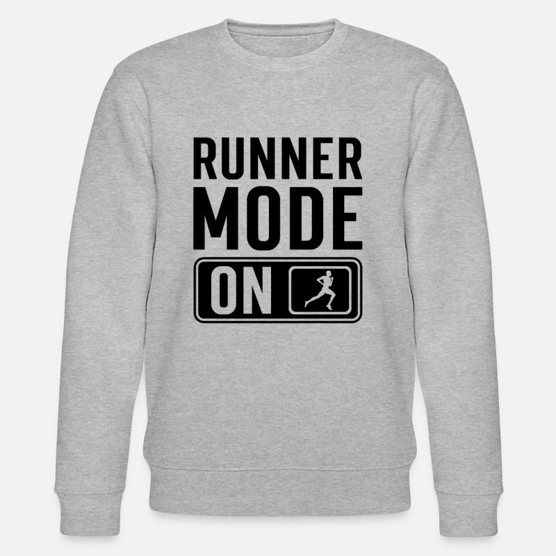 Dicton du coureur - Sweat bio CHANGER Stanley/Stella Unisexe - gris chiné