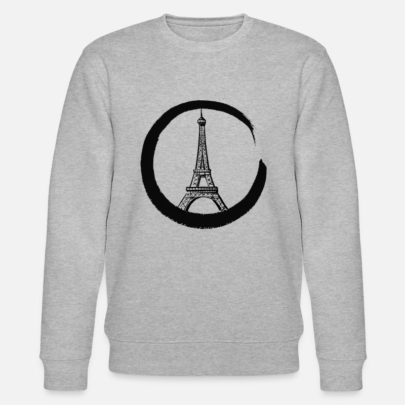 Paris Eifelturm - Stanley/Stella Unisex Bio-Sweatshirt CHANGER  - Grau meliert