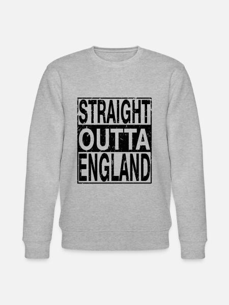 England Straight outta England - Stanley/Stella CHANGER Unisex Organic Sweatshirt - heather grey