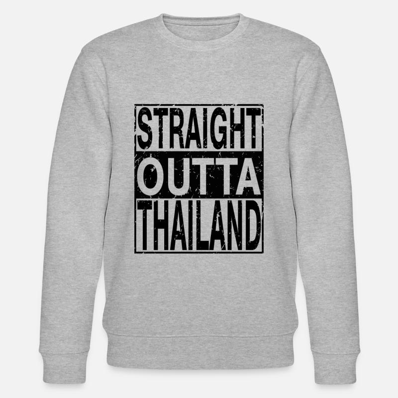 Thaïlande Straight outta Thaïlande - Sweat bio CHANGER Stanley/Stella Unisexe - gris chiné