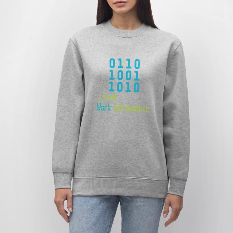 Code Work Life Balance – Programmers and Stanley/Stella CHANGER Unisex Organic Sweatshirt