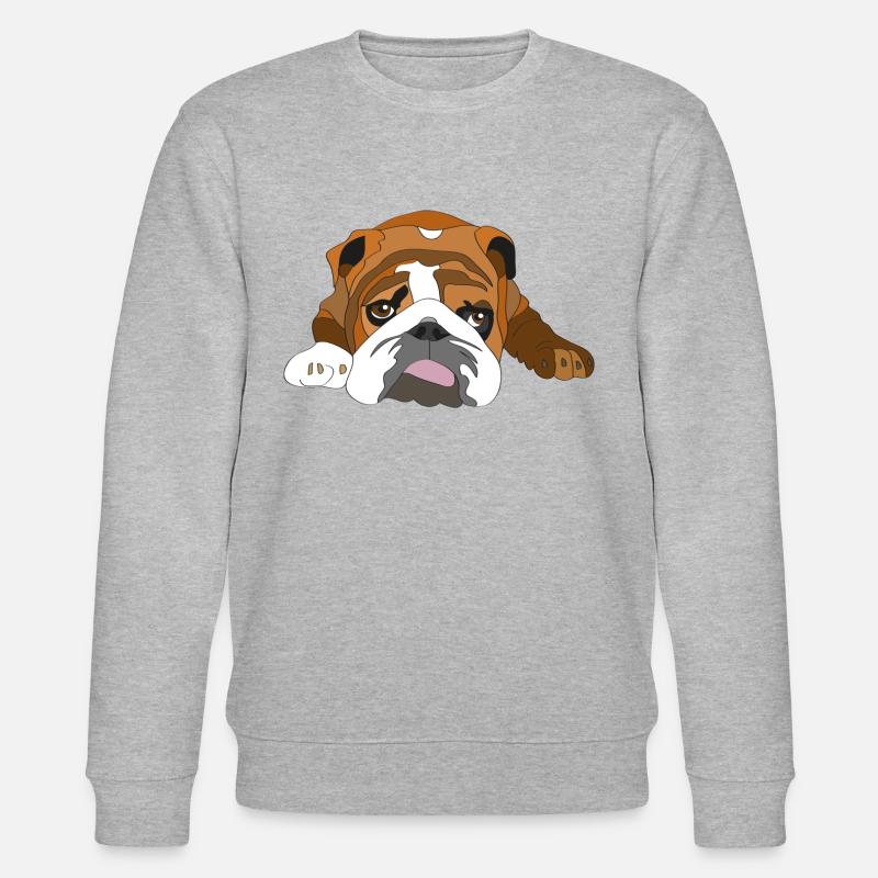 Bulldogge - Stanley/Stella Unisex Bio-Sweatshirt CHANGER  - Grau meliert