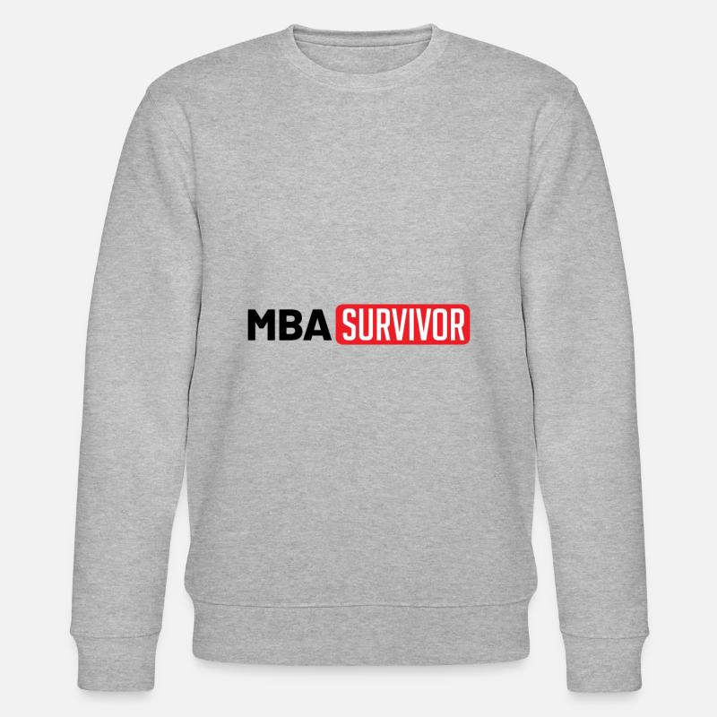 MBA Überlebender - Stanley/Stella Unisex Bio-Sweatshirt CHANGER  - Grau meliert