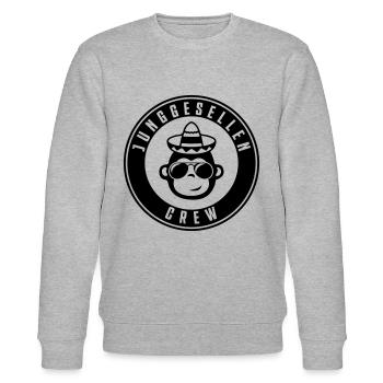 junggesellen crew affe - Stanley/Stella Unisex Bio-Sweatshirt CHANGER  - Grau meliert - Vorne - Nik (191cm) & Marisol (170cm)