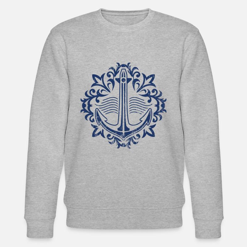 Anker Symbol - Stanley/Stella Unisex Bio-Sweatshirt CHANGER  - Grau meliert