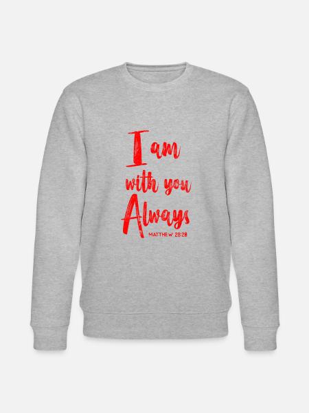 Jesus Christus Bibelvers - Stanley/Stella Unisex Bio-Sweatshirt CHANGER - Grau meliert
