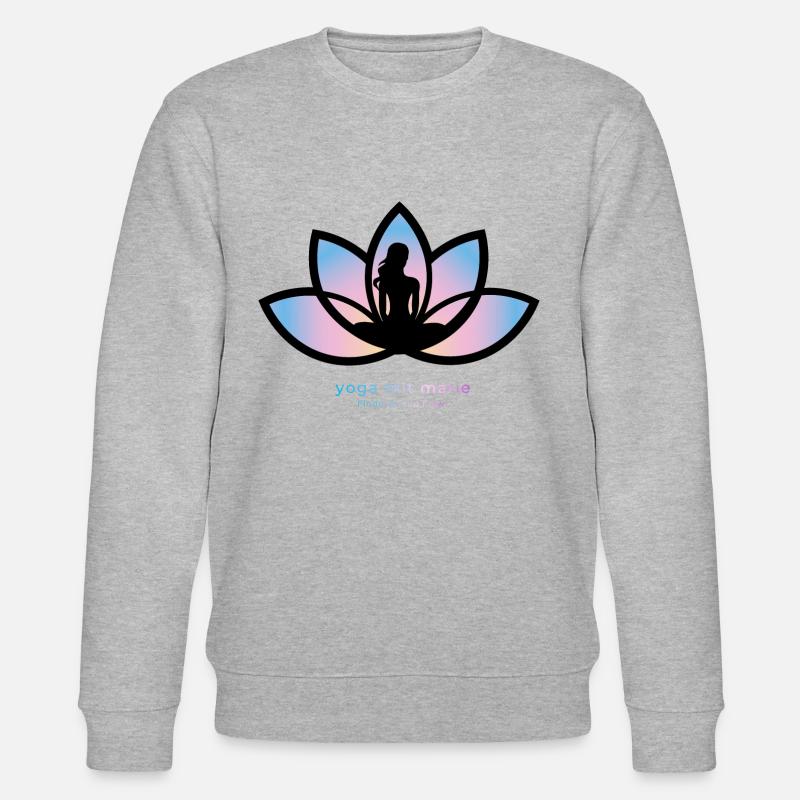 Yoga mit Marie - Stanley/Stella Unisex Bio-Sweatshirt CHANGER  - Grau meliert