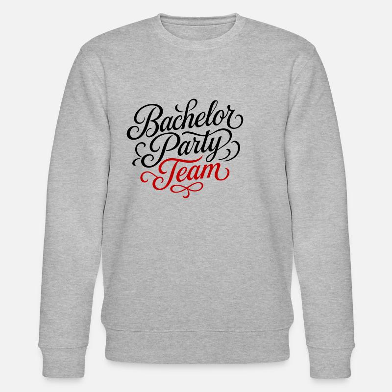 Bachelor Party Team - Stanley/Stella Unisex Bio-Sweatshirt CHANGER  - Grau meliert