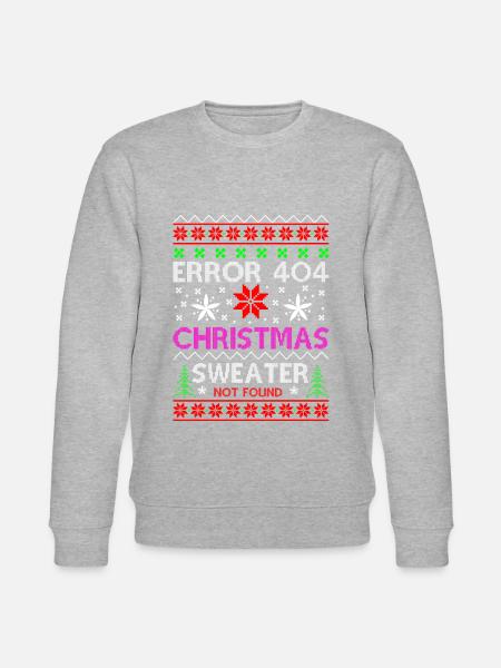 error ugly christmas - Stanley/Stella CHANGER Unisex Organic Sweatshirt - heather grey
