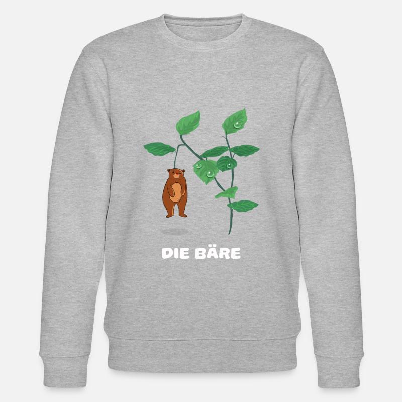 Ich bin eine Baere - Stanley/Stella Unisex Bio-Sweatshirt CHANGER - Grau meliert