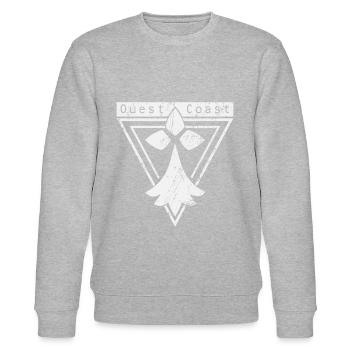 WESTKÜSTE - Große Westbretagne - Stanley/Stella Unisex Bio-Sweatshirt CHANGER  - Grau meliert - Vorne - Nik (191cm) & Marisol (170cm)