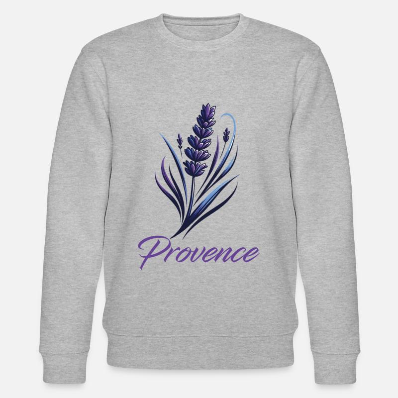 Lavande de Provence - Élégance Française - Sweat bio CHANGER Stanley/Stella Unisexe - gris chiné