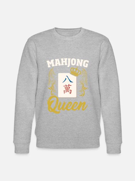 Gift for Mahjong Fans - Stanley/Stella CHANGER Unisex Organic Sweatshirt - heather grey