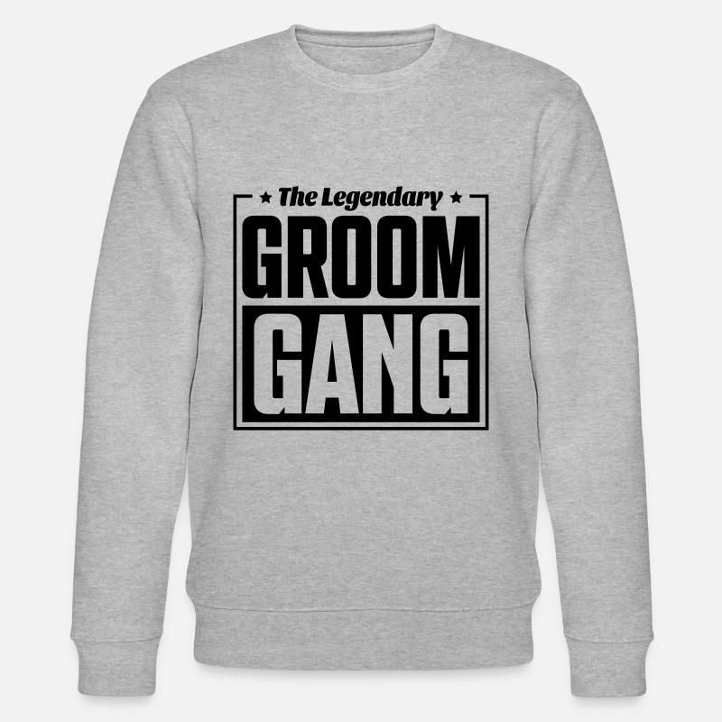 groom gang - Stanley/Stella Unisex Bio-Sweatshirt CHANGER  - Grau meliert
