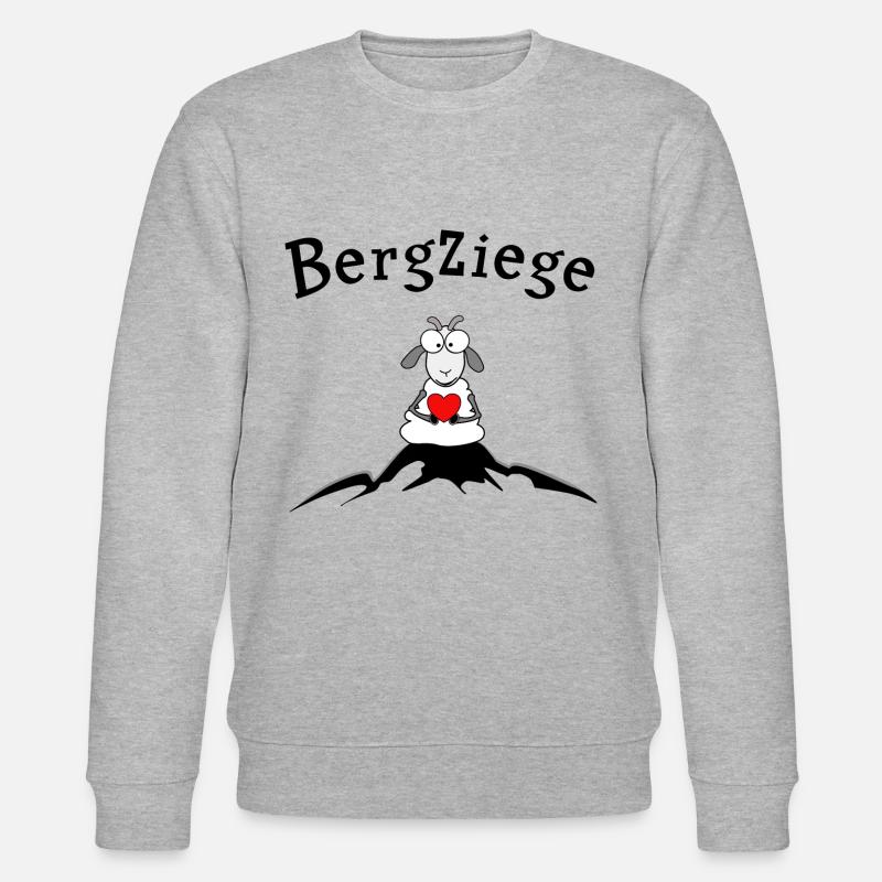 Bergziege - Stanley/Stella Unisex Bio-Sweatshirt CHANGER  - Grau meliert