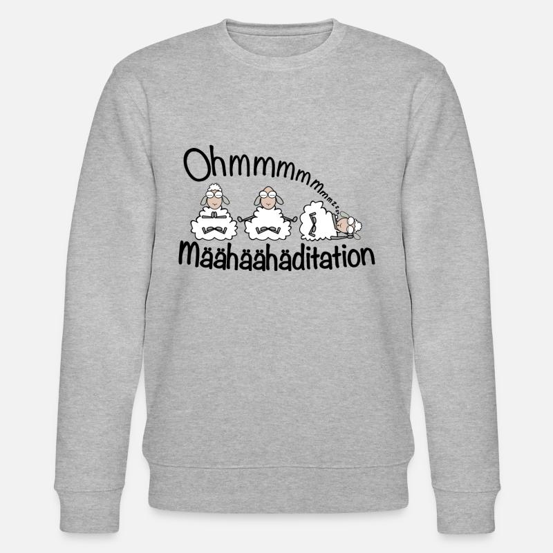 Meditation - Määhditation - Stanley/Stella Unisex Bio-Sweatshirt CHANGER  - Grau meliert
