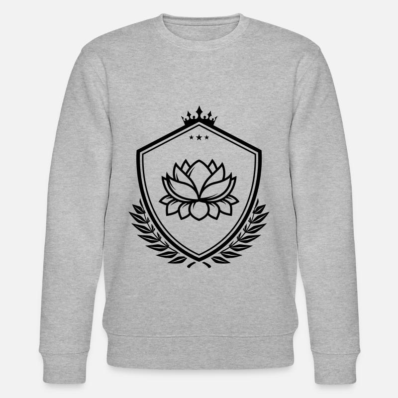 Wasserrose wappen - Stanley/Stella Unisex Bio-Sweatshirt CHANGER  - Grau meliert
