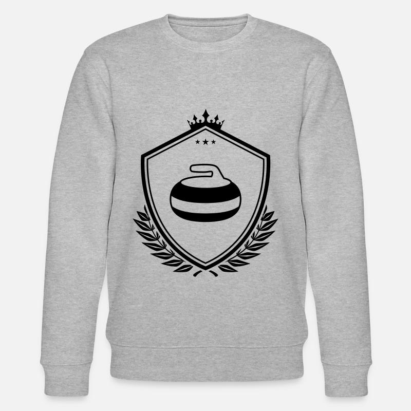 Curling Wappen - Stanley/Stella Unisex Bio-Sweatshirt CHANGER  - Grau meliert