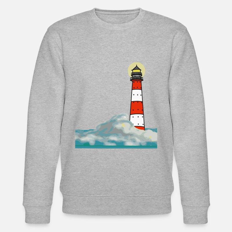 Leuchtturm im Sturm - Stanley/Stella Unisex Bio-Sweatshirt CHANGER  - Grau meliert